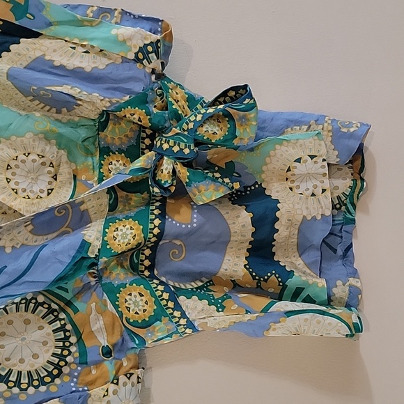 Tibi 100% silk wrap top size medium - Picture 2 of 7